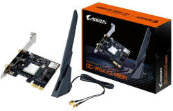 Gigabyte RTL8852CE AXE2400 2, 4Gb/s PCIe x1 Tri-Band Wi-Fi Bluetooth hálózati adapter (GC-WBAX2400R)