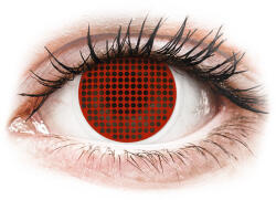 MAXVUE VISION Lentile de contact colorate ColourVUE Crazy Lens - Red Screen - plano (2 lenses)