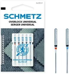 Schmetz Set combinat 5 ace de surfilat, finete 80-90, Schmetz ELX705 CF VZS REFILL