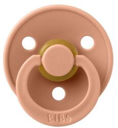 BIBS Suzeta Colour Latex pentru bebelusi BIBS, cu tetina rotunda, 0 luni +, Portocaliu (100246C)