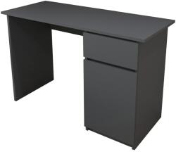 Kring Origo íróasztal, 120x50x77 cm, 1 fiókkal/1 ajtóval, grafit színű