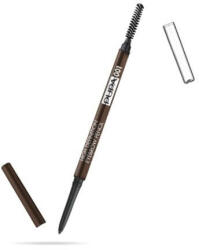 PUPA Milano Automata szemöldökceruza fésűvel (High Definition Eyebrow Pencil) 0, 9 g 004 Extra Dark