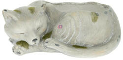 Decoration & Design Kerti figura Fekvő macska, mohás, kaspóval 34, 5 cm (DD66842)