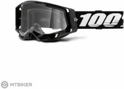 100% RACECRAFT 2 szemüveg, fekete/átlátszó lencse