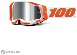 100% RACECRAFT 2 szemüveg, narancssárga/tükrös ezüst vaku lencse