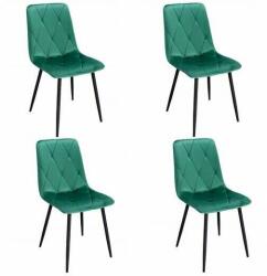 Jumi Skandináv stílusú székek, 4 db-os szett, Jumi, Piado, bársony, fé (MCTART-SD-998650S)
