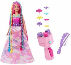 Mattel Papusa cu accesoriu pentru par, Barbie Dreamtopia Twist n Style, JCW55