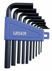 Laser Tools LAS-0952 L-alakú imbuszkulcs készlet, metrikus, 10 részes (LAS-0952) - tekishop