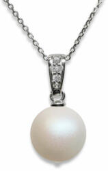 Ragyogj. hu One pearl - Swarovski gyöngyös ezüst nyaklánc (glam795)