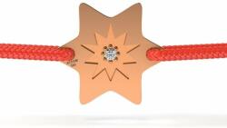 ATCOM Rózsaarany karkötő zsinóros modellel Lucky star (BS-AU-R-STELUTA-NOROCOASA)