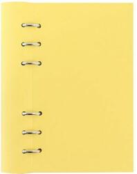 FILOFAX Tervező, naptár és füzet betéttel, A5, FILOFAX "Clipbook Classic Pastel", pasztellsárga (NFX145000) - jatekotthon