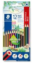 STAEDTLER Színes ceruza készlet, hatszögletű, STAEDTLER "Noris Colour 185", 10+2 különböző szín (TS185C12P) - jatekotthon