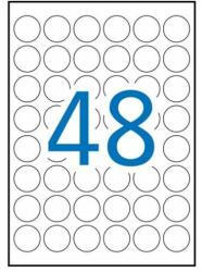 APLI Etikett, 30 mm kör, poliészter, időjárásálló, fehér, APLI, 960 etikett/csomag (LCA15092) - jatekotthon