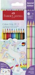 Faber-Castell Színes ceruza készlet, háromszögletű, FABER-CASTELL "Grip", 13 különböző szín, unikornis (TFC201542) - jatekotthon