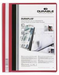 DURABLE Gyorsfűző, A4, széles, panorámás, DURABLE "DURAPLUS®", piros (DB257903) - jatekotthon