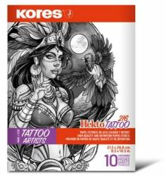 Kores Indigó tetováláshoz, 21, 5 x 26, 8 cm, KORES "Tattoo", 10 lap (IK76237) - jatekotthon