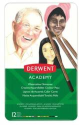 Derwent Akvarell ceruza készlet, DERWENT "Academy", 12 különböző szín (E2300386)