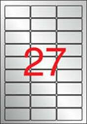 APLI Etikett, 63, 5x29, 6 mm, poliészter, időjárásálló, kerekített sarkú, APLI, ezüst, 540 etikett/csomag (LCA10070) - jatekotthon