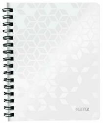 Leitz Spirálfüzet, A5, vonalas, 80 lap, LEITZ "Wow", fehér (E46390001) - jatekotthon