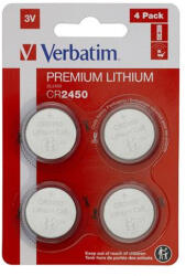 Verbatim Gombelem, CR2450, 4 db, VERBATIM "Premium (VECR24504) - jatekotthon