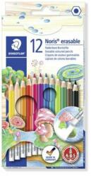 STAEDTLER Színes ceruza készlet radírral, hatszögletű, STAEDTLER "Noris Club", 12 különböző szín (TS14450NC12)