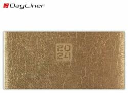 Dayliner Zsebnaptár, fekvő elrendezésű, DAYLINER, "Mirror", arany (NMZSA) - jatekotthon