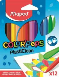 Maped Zsírkréta, MAPED "Color`Peps" PlastiClean, 12 különböző szín (IMA862011)