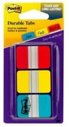 3M Jelölőcímke, műanyag, megerősített, 3x22 lap, 25x38 mm, 3M POSTIT, vegyes (LPJ686RYB) - jatekotthon