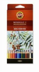 KOH-I-NOOR Akvarell ceruza készlet, KOH-I-NOOR "Mondeluz 3716/12" 12 különböző szín (TKOH371612)