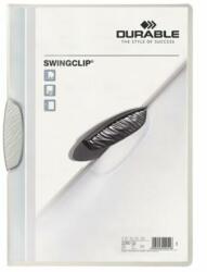 DURABLE Gyorsfűző, klipes, A4, DURABLE "Swingclip® 30", fehér (DB226002) - jatekotthon