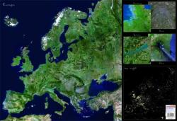 Stiefel Könyökalátét, kétoldalas, STIEFEL "Európa űrtérkép (VTK13) - jatekotthon