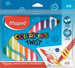 Maped Zsírkréta, kitekerhető, MAPED "Color`Peps", 12 különböző szín (IMA860612)