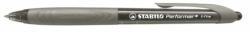 STABILO Golyóstoll, 0, 35 mm, nyomógombos, szürke tolltest, STABILO "Performer+", fekete (TST32846) - jatekotthon