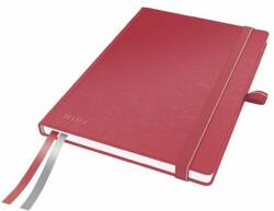 Leitz Jegyzetfüzet, exkluzív, A5, vonalas, 80 lap, keményfedeles, LEITZ "Complete", piros (E44780025)