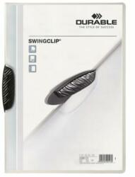 DURABLE Gyorsfűző, klipes, A4, DURABLE "Swingclip® 30", fekete (DB226001) - jatekotthon