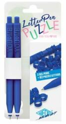 WEDO Zseléstoll, nyomógombos, kirakós, 2 db, WEDO "Letter Pen Puzzle", kék (UW2533003) - jatekotthon