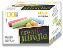  Táblakréta, kerek, "Creative Jungle", színes (ISKE190)