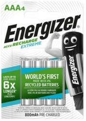 Energizer Tölthető elem, AAA mikro, 4x800 mAh, előtöltött, ENERGIZER "Extreme (EAKU11) - jatekotthon