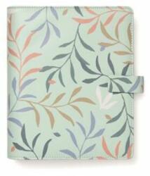 FILOFAX Kalendárium, gyűrűs, betétlapokkal, A5, FILOFAX "Botanical", menta (NFX022649) - jatekotthon