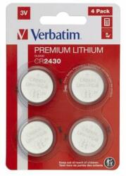 Verbatim Gombelem, CR2430, 4 db, VERBATIM "Premium (VECR24304) - jatekotthon