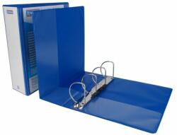 DONAU Gyűrűs könyv, panorámás, 4 gyűrű, D alakú, 100 mm, A4, PP, DONAU, kék (D278865K) - jatekotthon