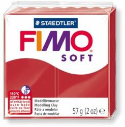 FIMO Gyurma, 57 g, égethető, FIMO "Soft", karácsonyi piros (FM80202P)