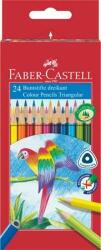 Faber-Castell Színes ceruza készlet, háromszögletű, FABER-CASTELL "Papagáj", 24 különböző szín (TFC116544) - jatekotthon