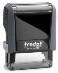 TRODAT Bélyegző, TRODAT "Printy 4911", fekete ház, kék párnával (IT4911K) - jatekotthon