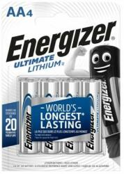 Energizer Elem, AA ceruza, 4 db, Lítium, ENERGIZER "Ultimate Lithium (EEAA4L) - jatekotthon