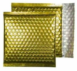 BLAKE Légpárnás tasak, CD, 165x165 mm, BLAKE, csillogó arany (BMBGOL165) - jatekotthon