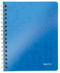 Leitz Spirálfüzet, A5, kockás, 80 lap, LEITZ "Wow", kék (E46410036)