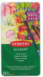 Derwent Színes ceruza készlet, fém doboz, DERWENT "Academy", 12 különböző szín (E2301937) - jatekotthon