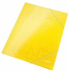 Leitz Gumis mappa, 15 mm, karton, A4, LEITZ "Wow", sárga (E39820016) - jatekotthon