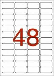 APLI Etikett, 45, 7x21, 2 mm, poliészter, időjárásálló, kerekített sarkú, fehér, APLI, 960 etikett/csomag (LCA12112) - jatekotthon